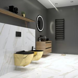 Bidet suspendu SOFI SLIM Gold/Black – extérieur doré, intérieur noir - Image supplémentaire