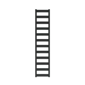 Radiateur de salle de bain Hermes Black 1390 – noir mat, 1390 x 300 mm - Image principale