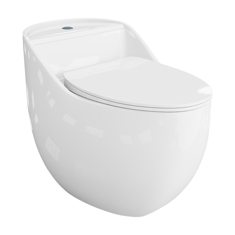 WC compact SILIA RIM – sans bride, technologie de rinçage dissimulée, abattant avec frein de chute