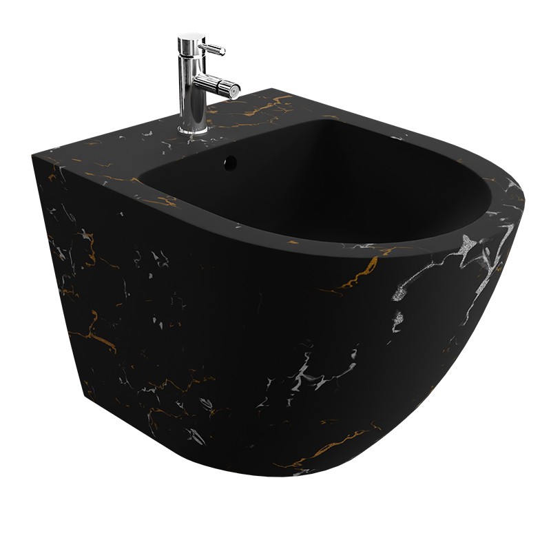 Bidet suspendu SOFI FIRE en céramique noir mat