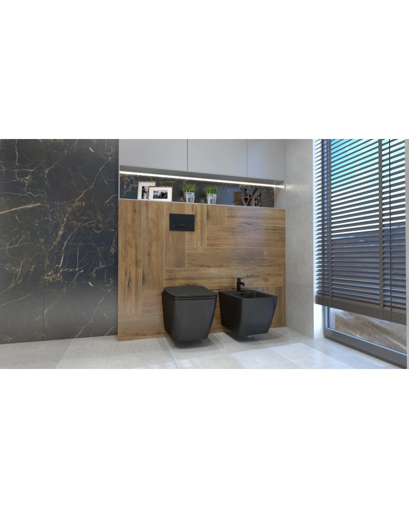 Bidet suspendu Onil Black noir mat de la série Onil