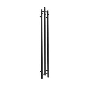 Radiateur de salle de bain Calentador Black 1620 – radiateur design étroit avec crochet porte-serviettes - Image principale