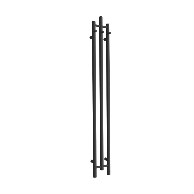 Radiateur de salle de bain Calentador Black 1620 – radiateur design étroit avec crochet porte-serviettes