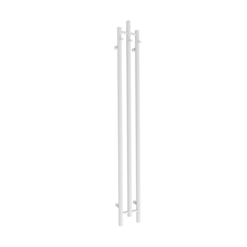 Calentador White 1620 – radiateur de salle de bain hybride étroit (eau chaude + électrique), blanc