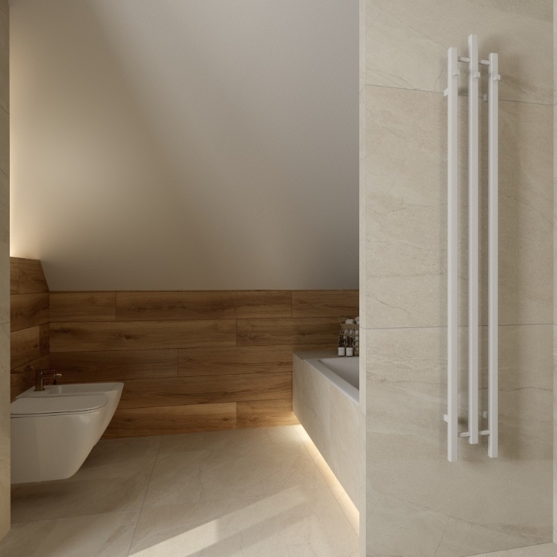 Sèche-serviettes Calentador QR White 1200 blanc