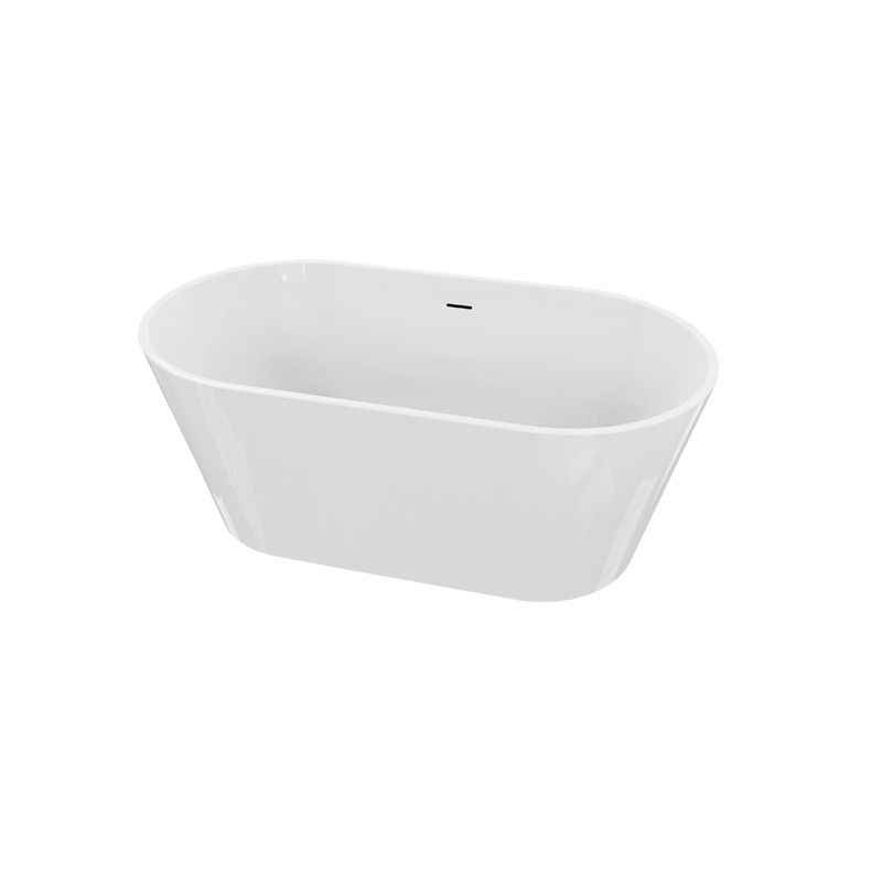 Baignoire îlot Mijas 1600 en acrylique blanc brillant
