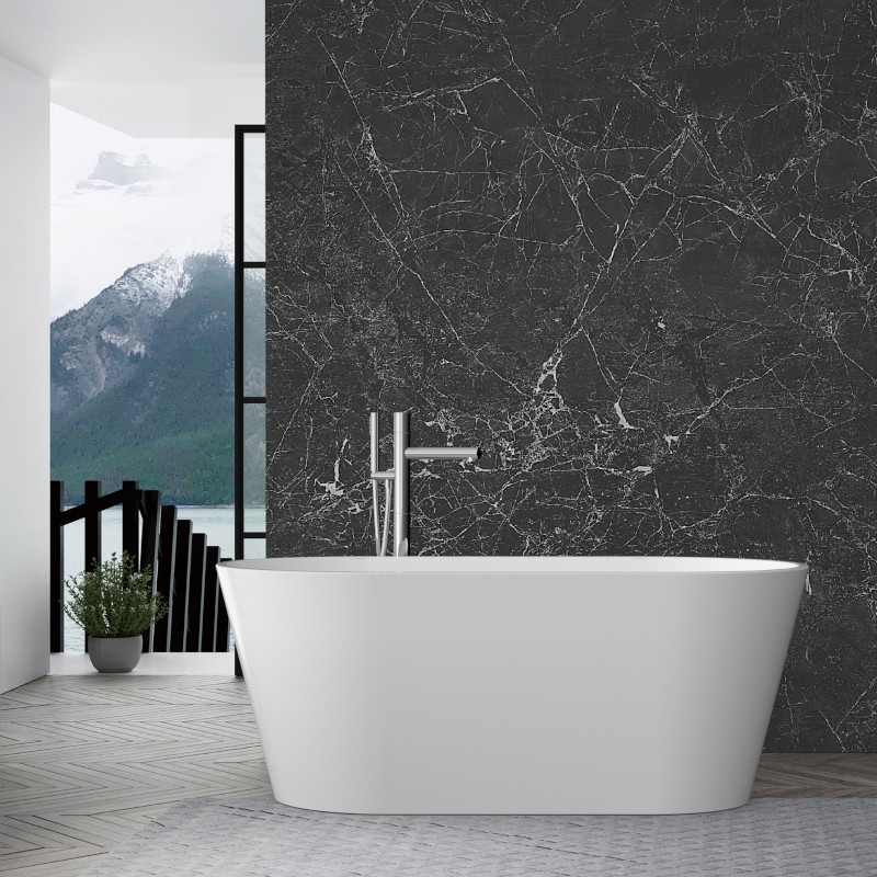 Baignoire îlot Mijas 1600, blanc brillant
