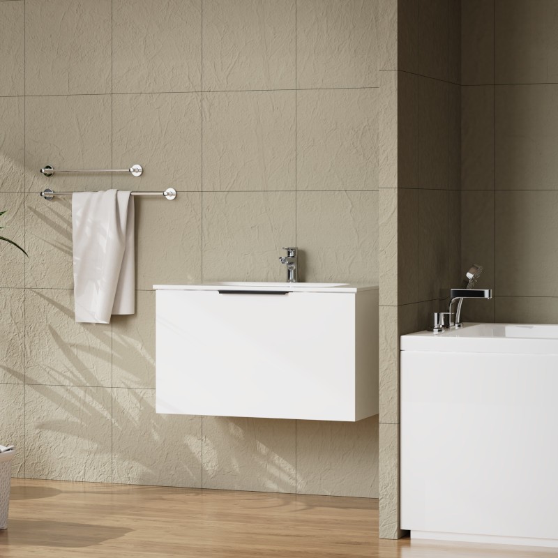 Meuble suspendu Ohio 800 en blanc