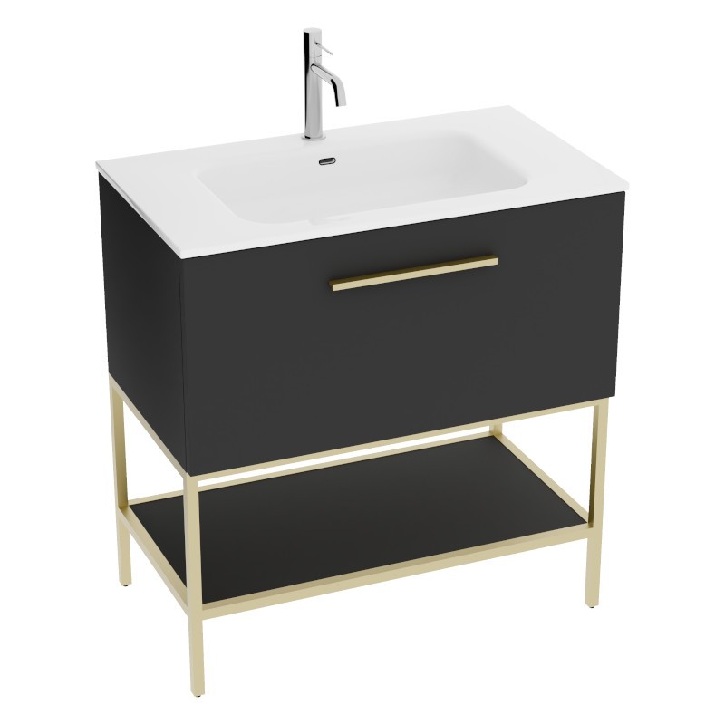 Meuble sous-vasque sur pied Boston 800 avec lavabo