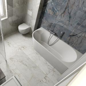 Baignoire d'angle autoportante et adossable au mur Caldera 1700 gauche - Image supplémentaire