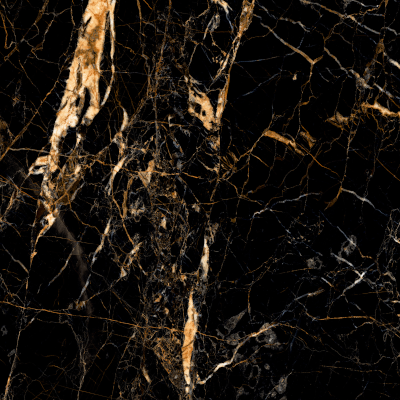 Grès cérame émaillé HG Golden Black à surface polie, format 60 × 60 cm