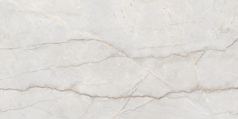 Carreau Antiriver Blanco mat/carving 60 × 120 cm, aspect pierre naturelle claire aux tons blanc-crème