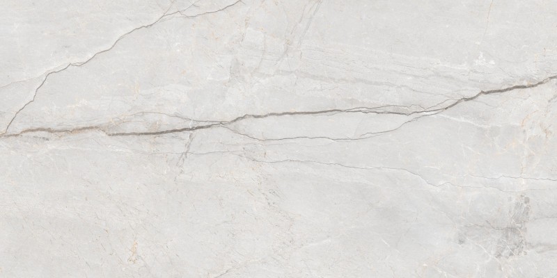 Grès cérame émaillé Antiriver Blanco blanc-crème à finition mat/carving, format 60 × 120 cm
