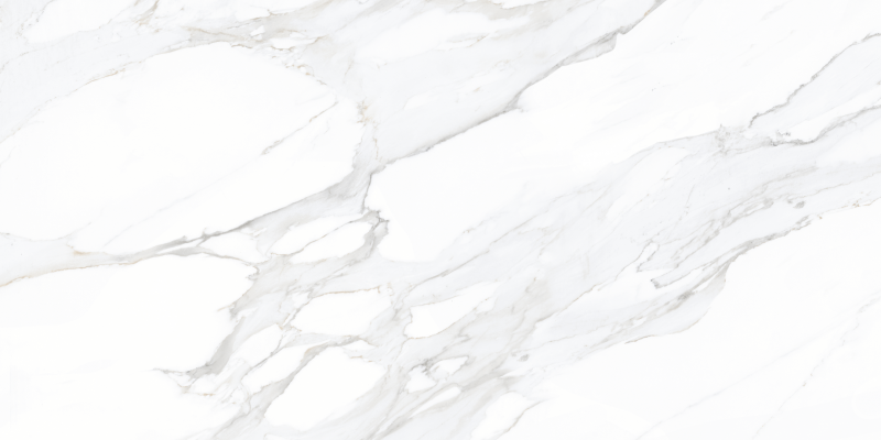 Grès cérame émaillé Satvario Verox poli 60 × 120 cm, aspect marbre gris et blanc