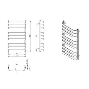 Sèche-serviettes Scala Sandy 930 – Une chaleur efficace dans un design élégant - Image principale