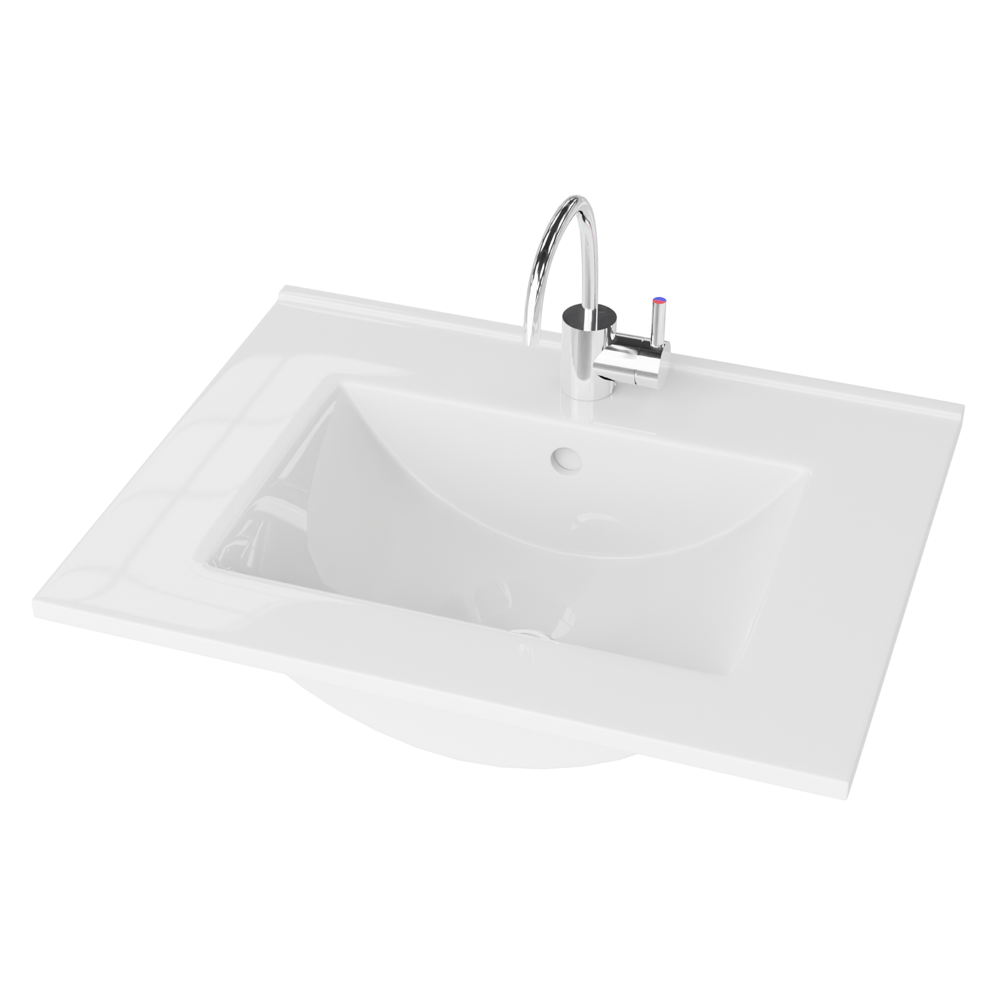Lavabo de meuble FLORYDA 500 – rectangulaire, blanc
