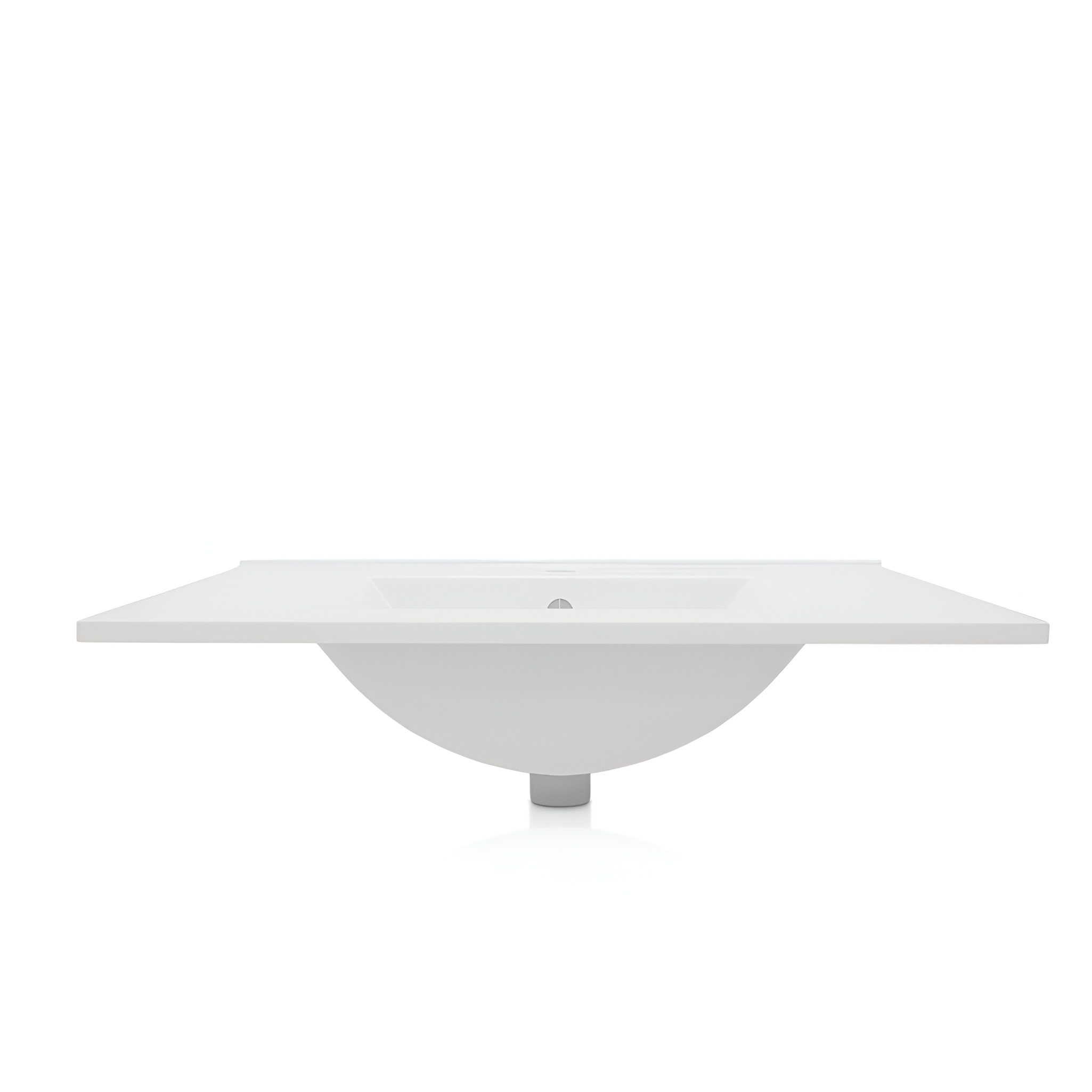 Lavabo rectangulaire FLORYDA 600 en céramique blanc brillant