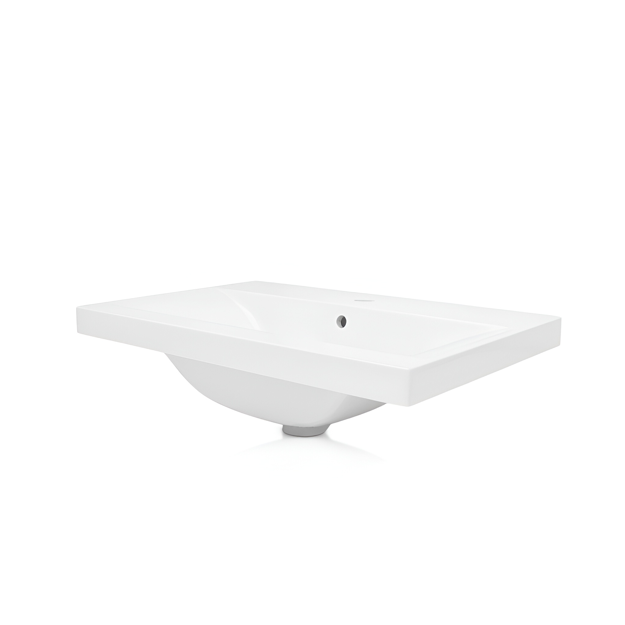 Lavabo KALIFORNIA 600 pour meuble sous-vasque, céramique blanc brillant