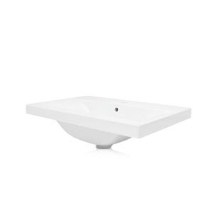 Lavabo pour meuble KALIFORNIA 600 – blanc neige, rectangulaire - Image supplémentaire