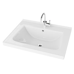 Lavabo pour meuble KANSAS 600 – Blanc, rectangulaire - Image principale
