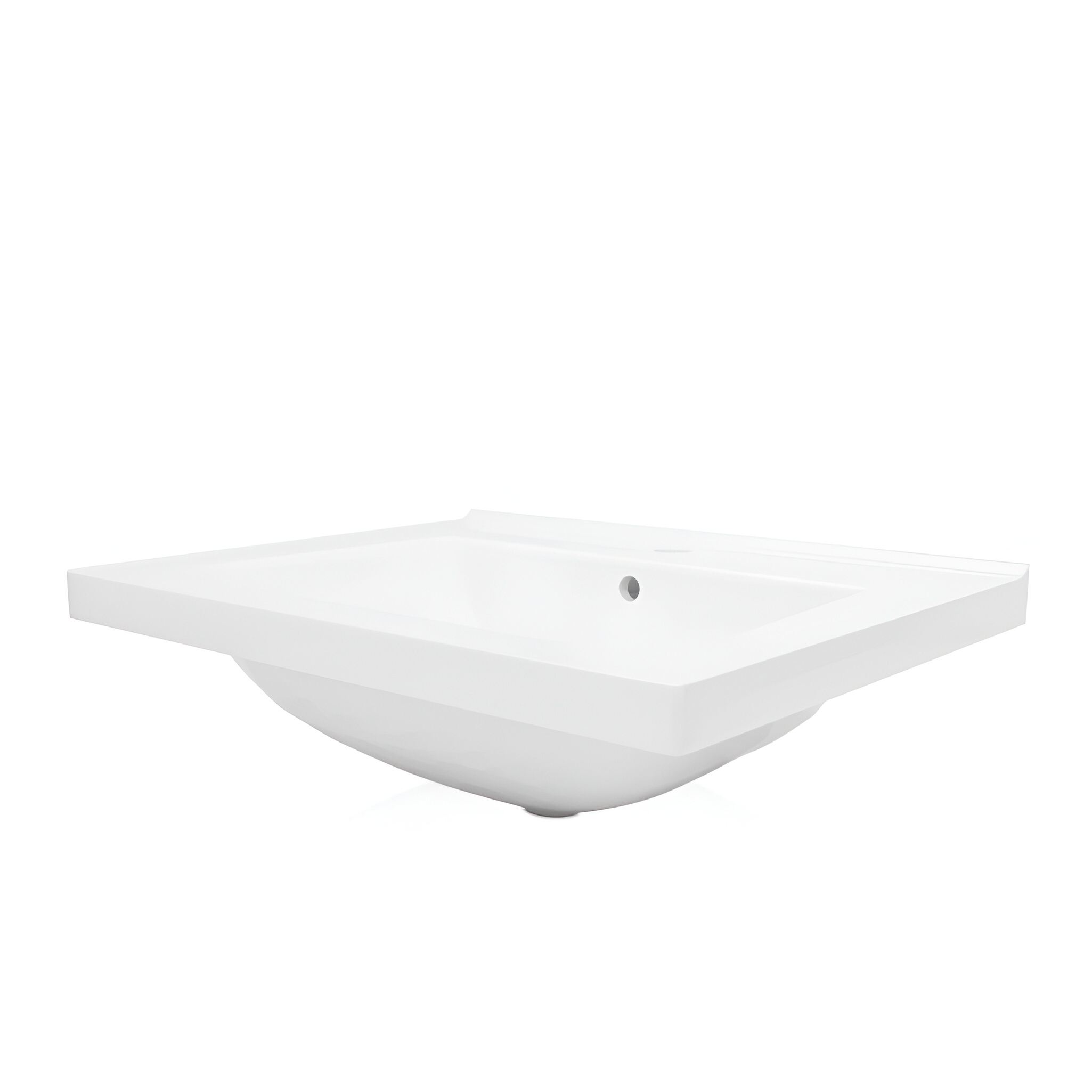 Lavabo pour meuble KANSAS 600 de 61 cm, céramique blanche