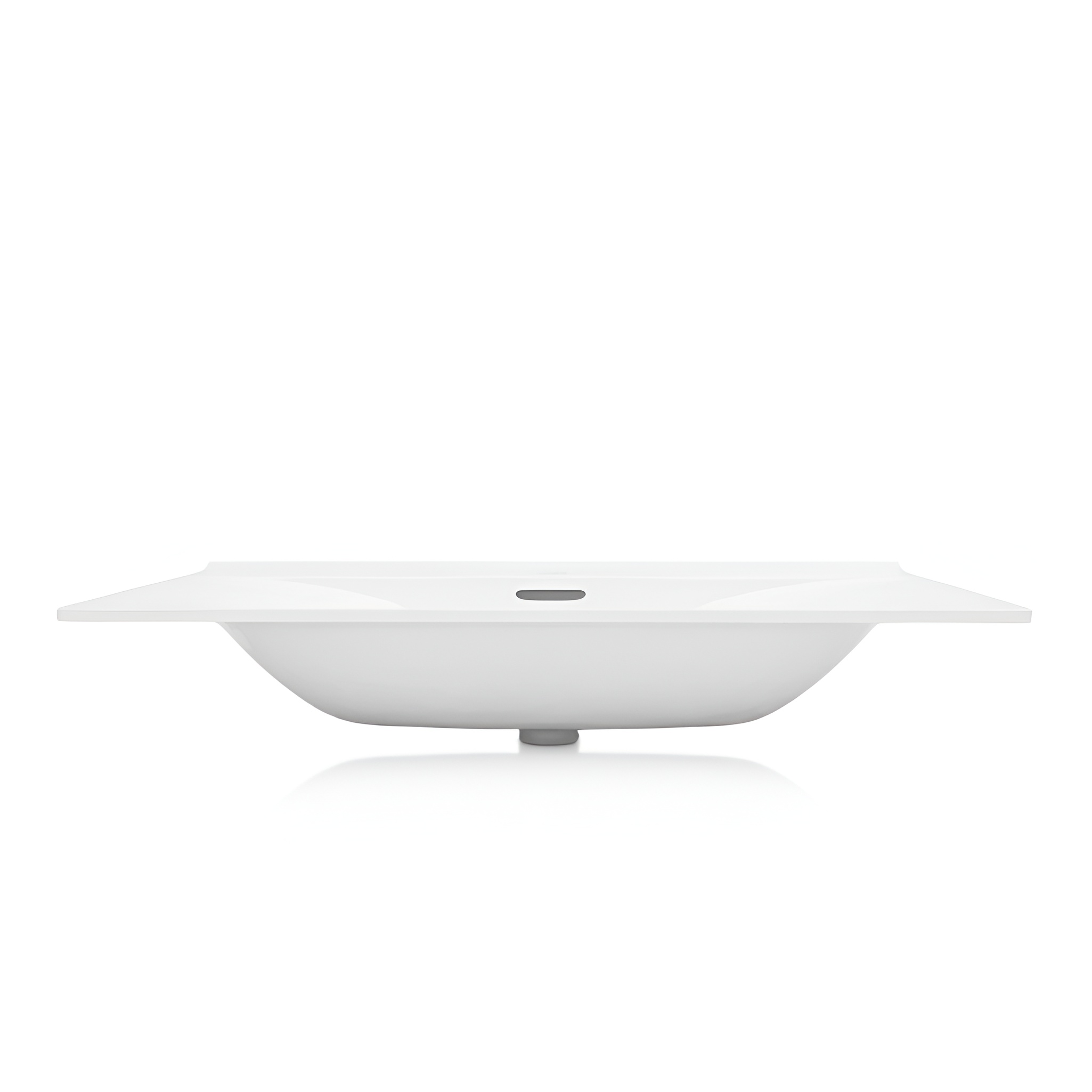 Lavabo pour meuble KOLORADO 800 blanc avec perçage pour robinetterie et trop-plein