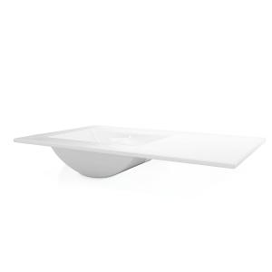 Lavabo de meuble Mime 910 – céramique blanche, fonctionnel et élégant - Image supplémentaire