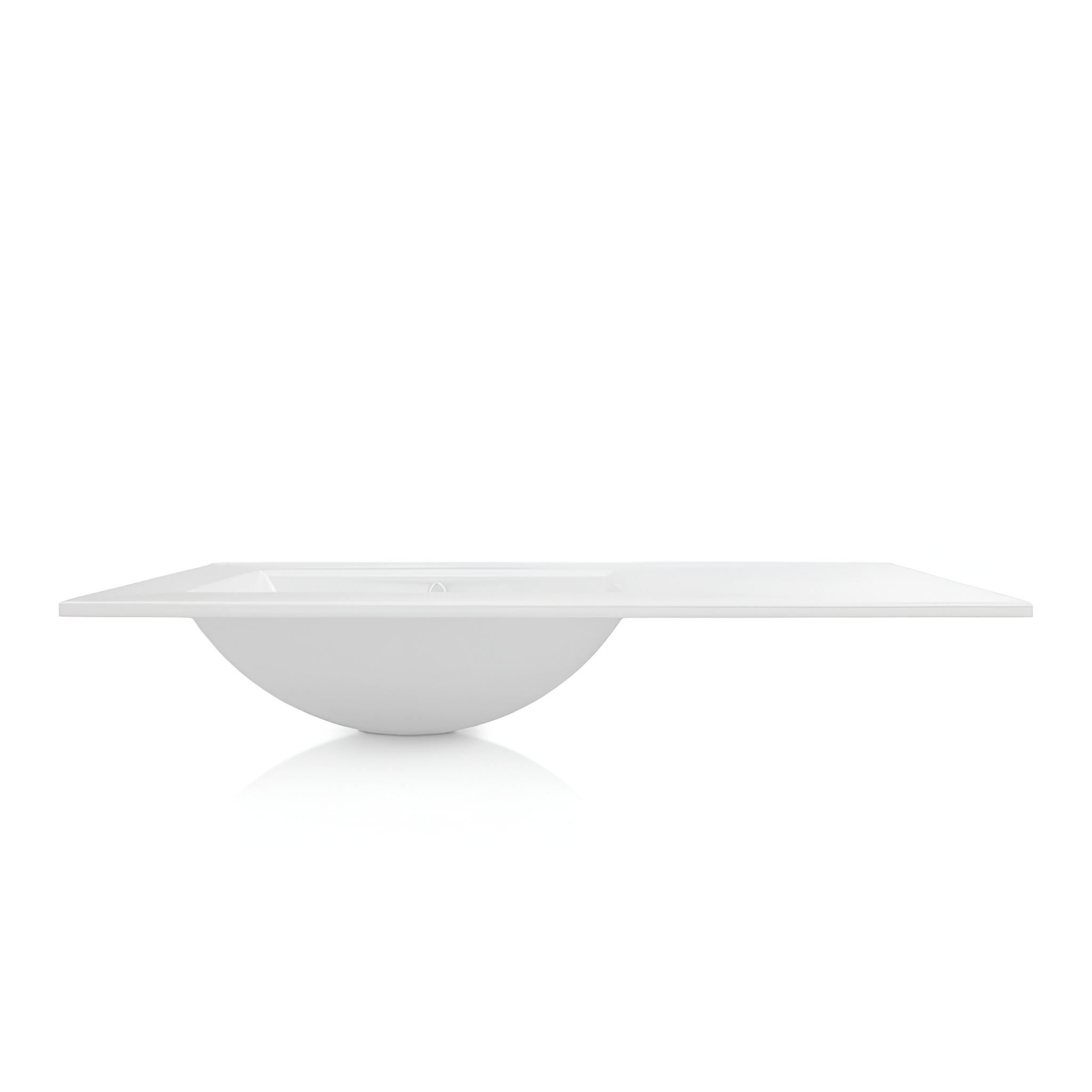 Lavabo pour meuble Mime 910 blanc avec trop-plein et trou de robinetterie