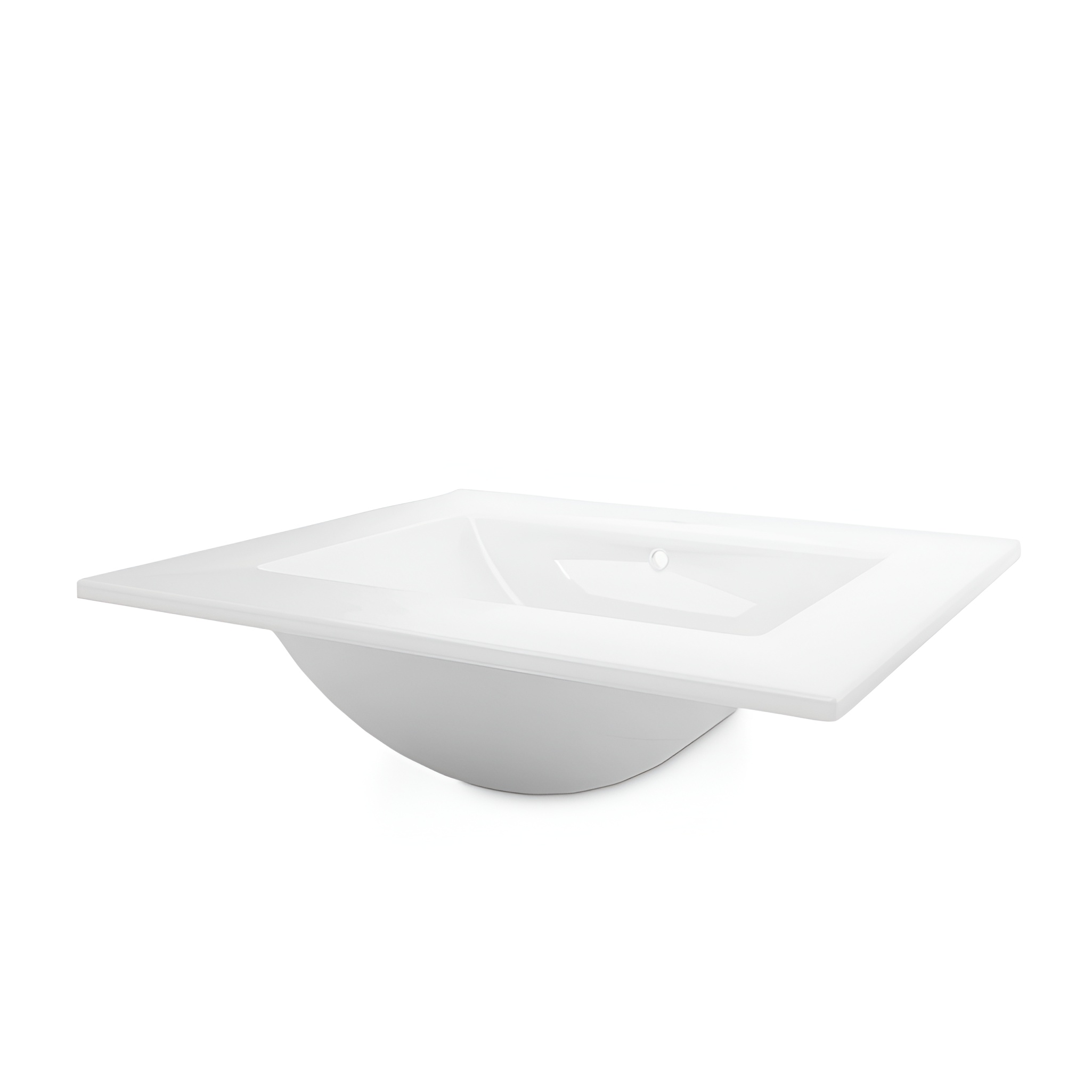Lavabo Mimir 600 blanc en céramique pour meuble sous-vasque