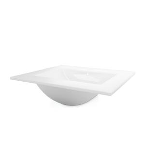 Lavabo pour meuble Mimir 600 – lavabo en céramique blanche 610 x 465 mm - Image supplémentaire