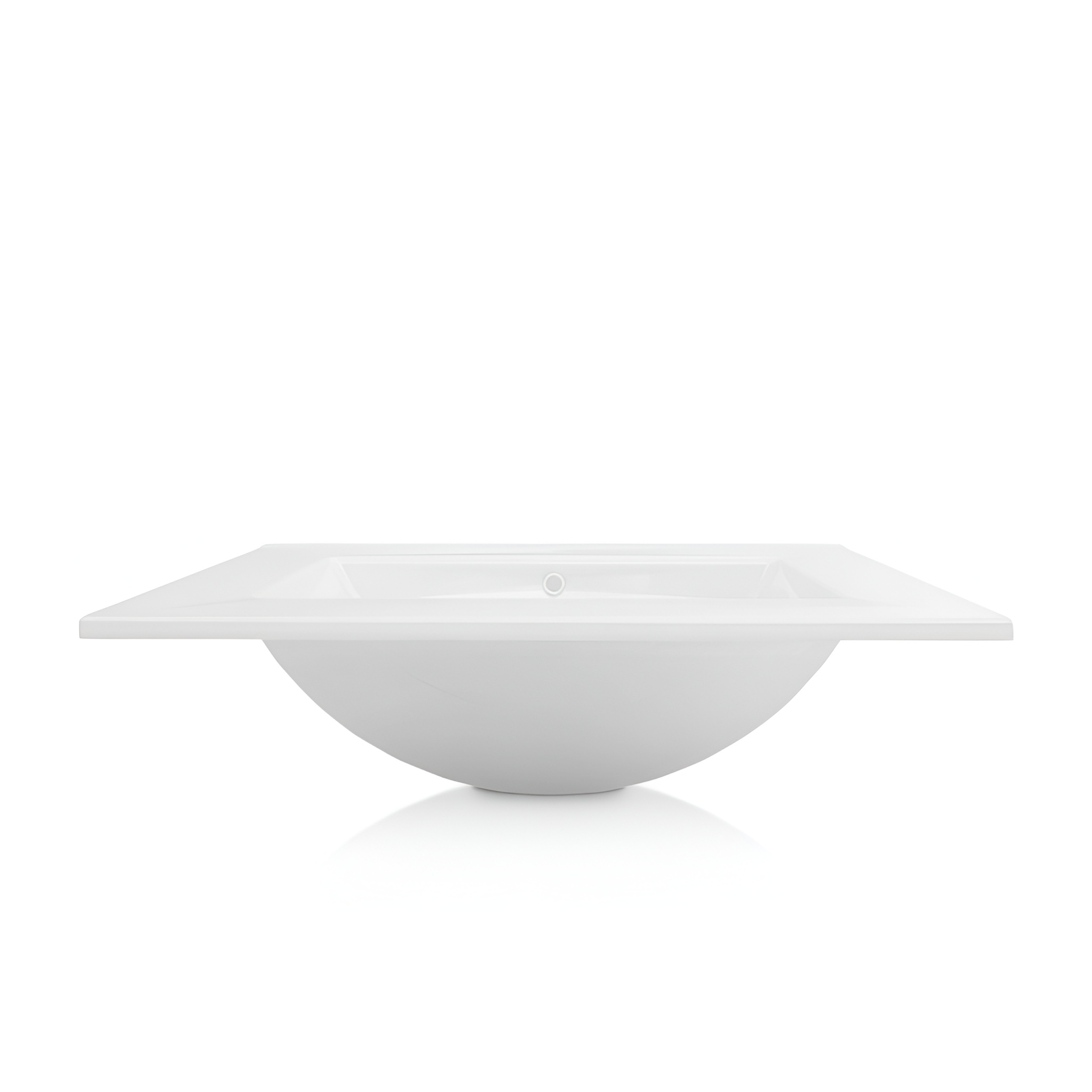 Lavabo pour meuble Mimir 600 blanc avec perçage pour robinetterie