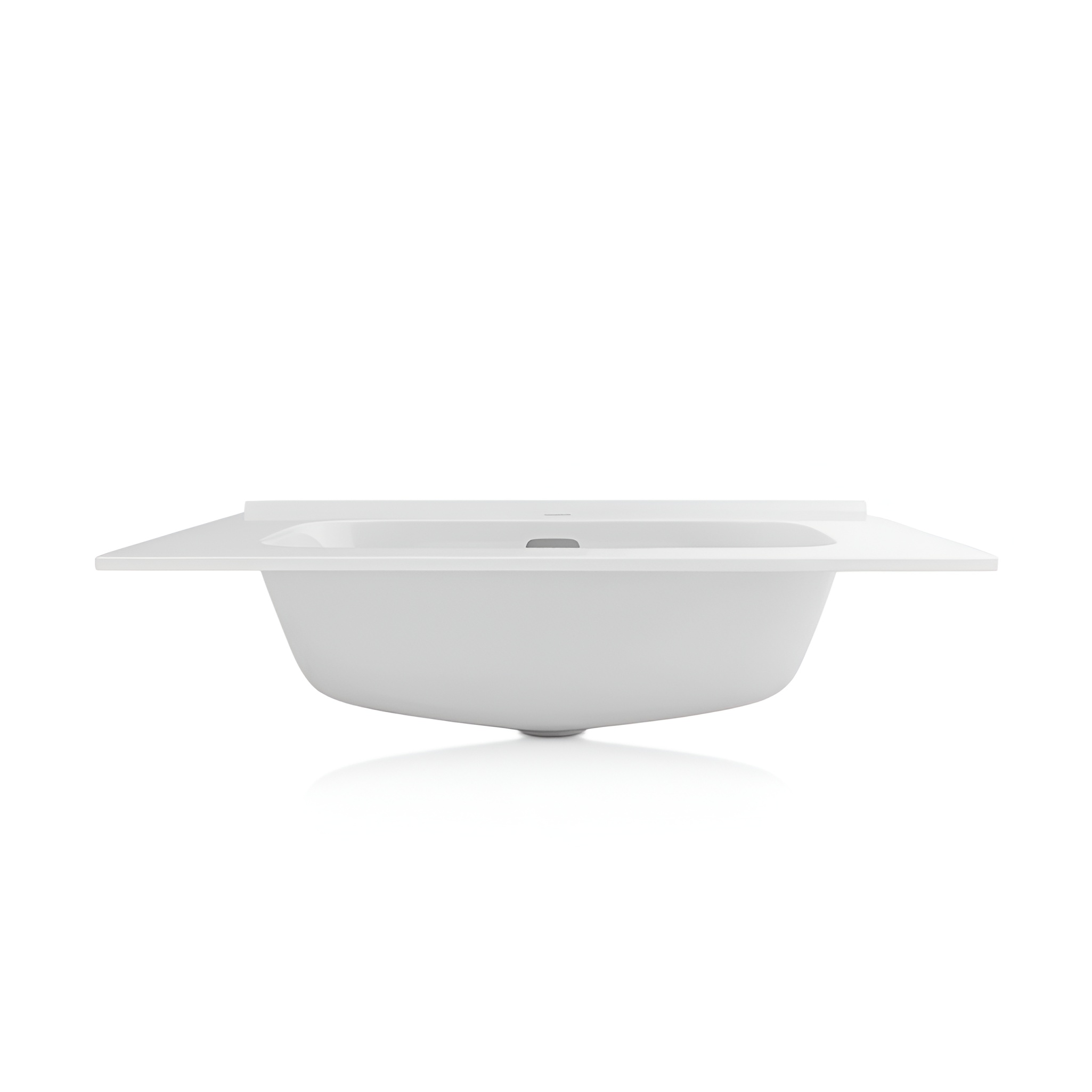 Lavabo pour meuble MINNESOTA 600 blanc avec trou de robinetterie