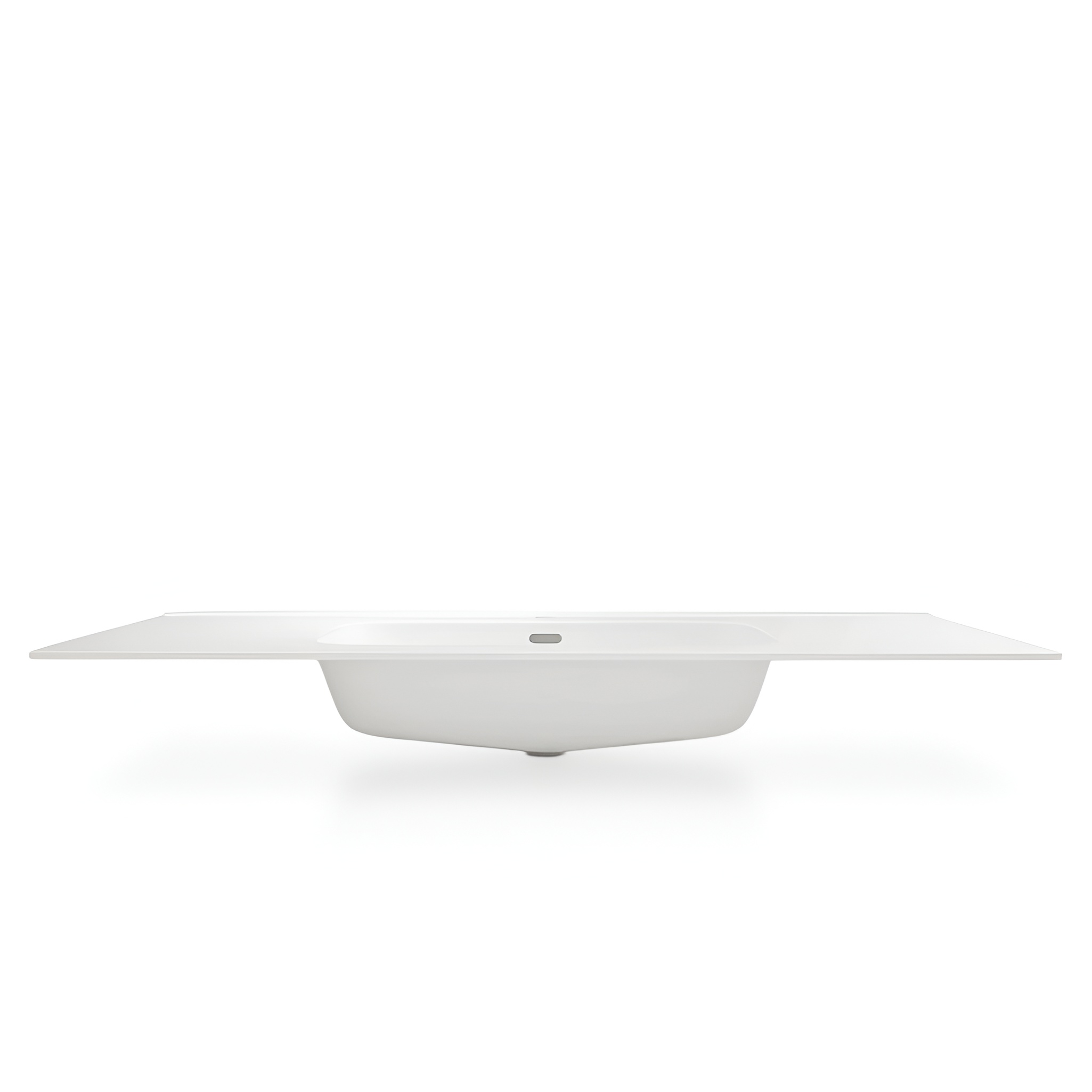 Lavabo pour meuble MINNESOTA 1200 blanc brillant avec trou de robinetterie