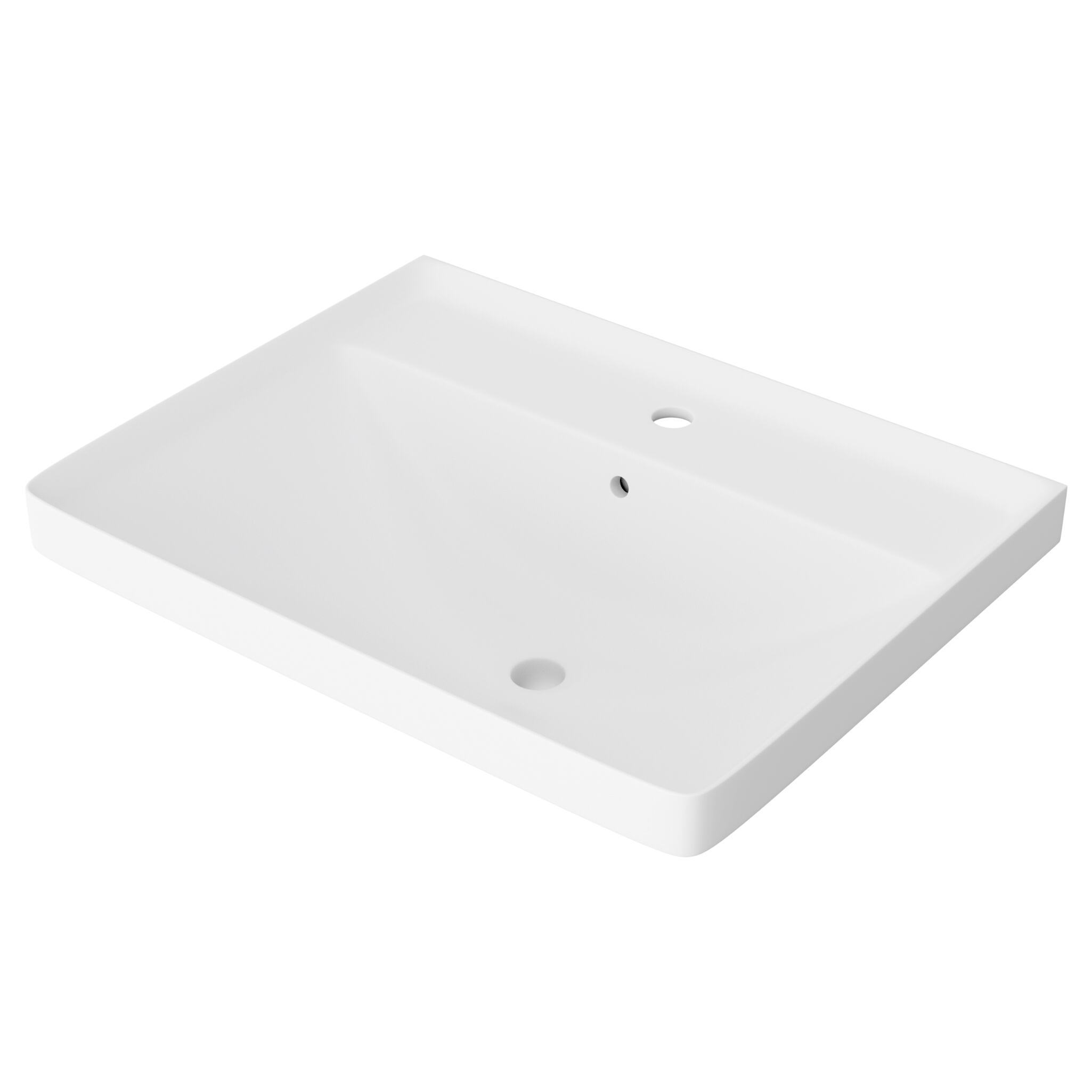 Lavabo pour meuble NEVADA 600 – rectangulaire, blanc