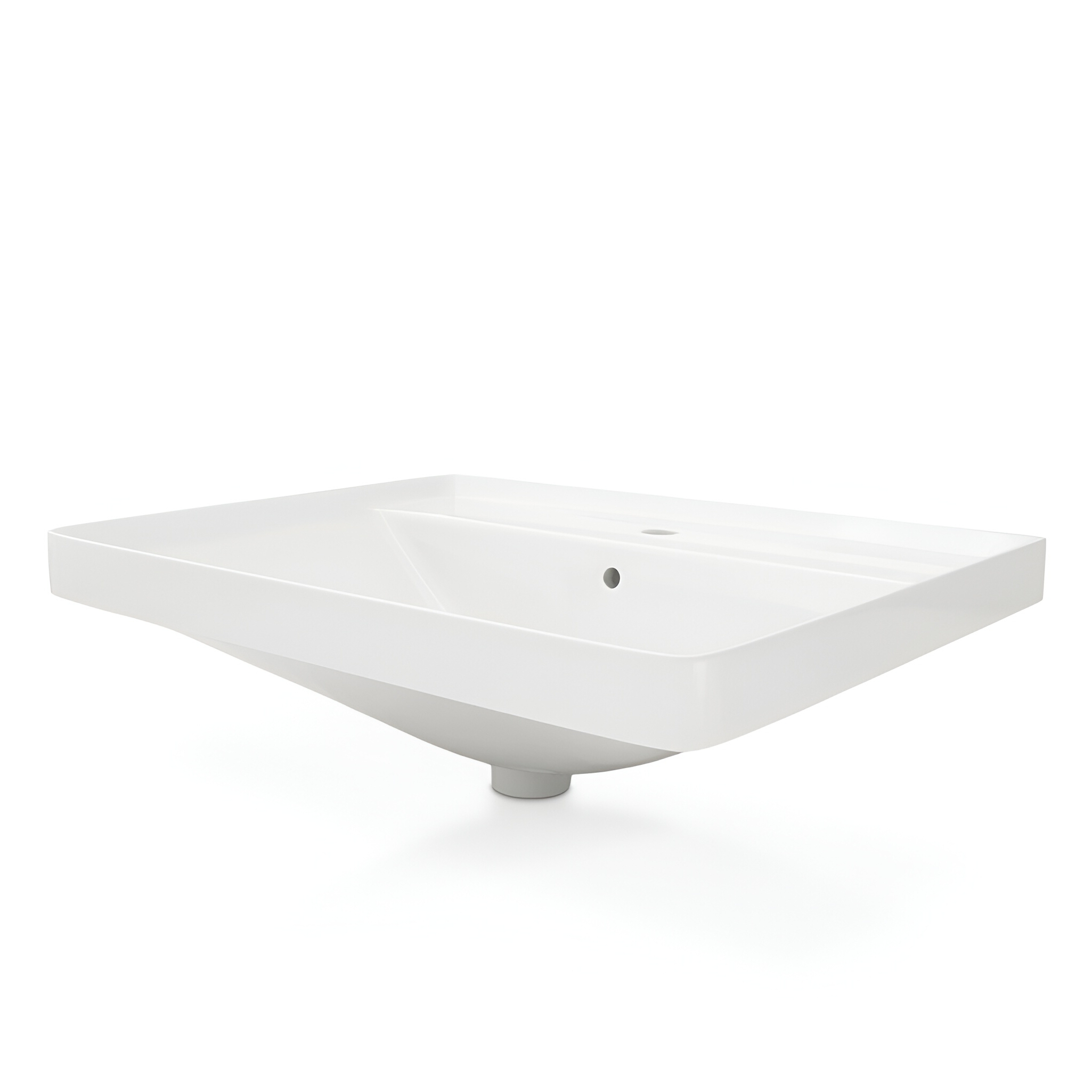 Lavabo NEVADA 600 pour meuble sous-vasque, céramique blanc brillant