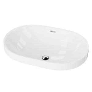 Lavabo à encastrer PUEBLA - ovale, blanc - Image principale