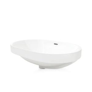 Lavabo à encastrer PUEBLA - ovale, blanc - Image supplémentaire
