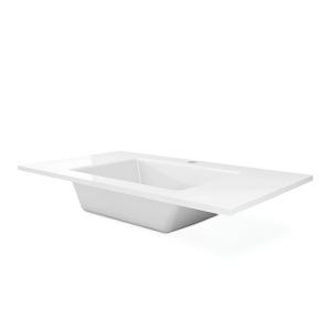 Lavabo pour meuble Salem 800 – 80 cm, moderne et peu encombrant - Image supplémentaire