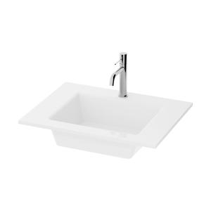 Plan vasque pour meuble Tulsa 600 – l'élégance compacte de 60 cm pour les salles de bains modernes - Image principale