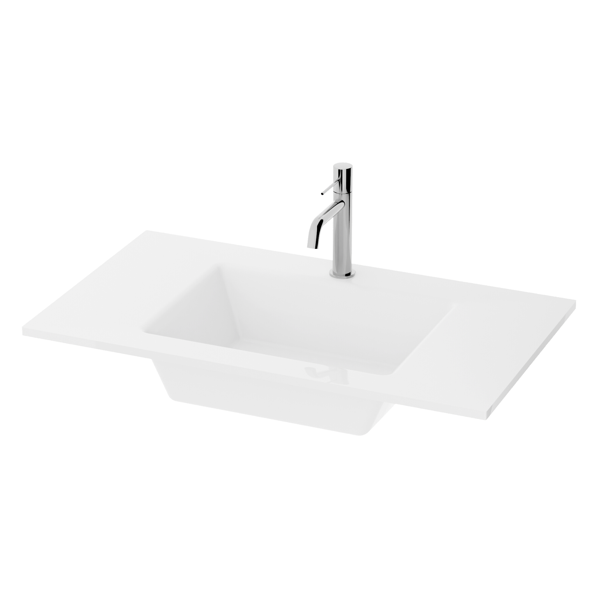 Lavabo pour meuble Tulsa 800, 80 cm – design sobre et finition haut de gamme