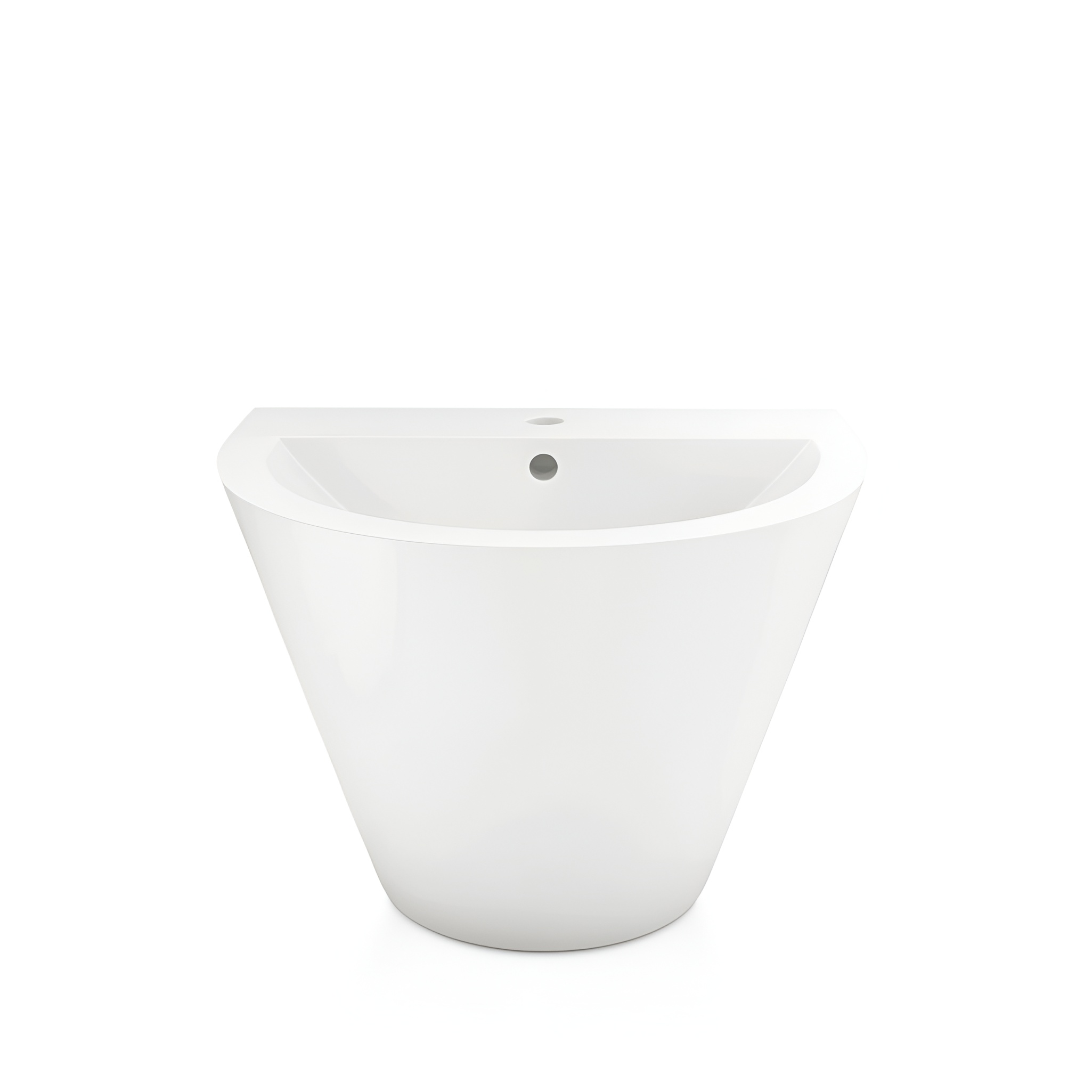 Lavabo ALSOLA blanc brillant avec trou de robinetterie
