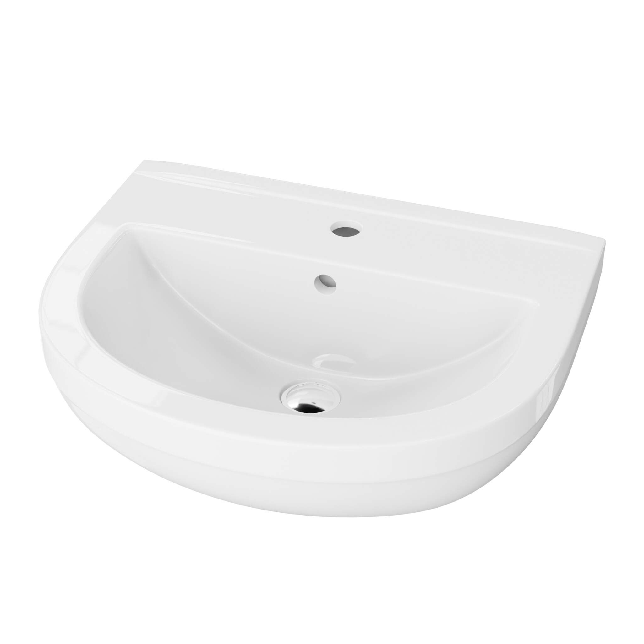Lavabo suspendu en céramique Bart 500 – 50 cm