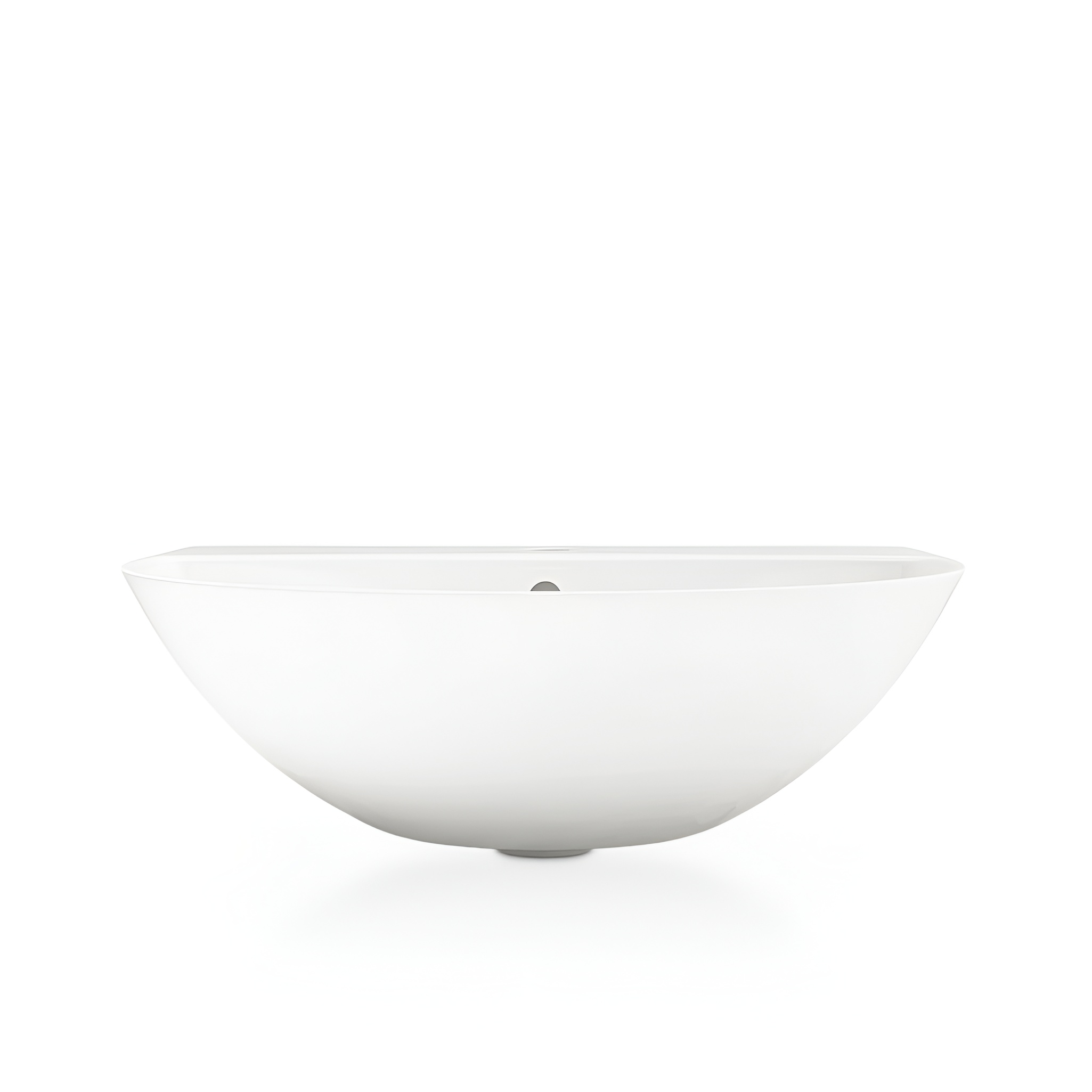 Lavabo suspendu Corel 56 cm en céramique blanche avec trou pour robinetterie
