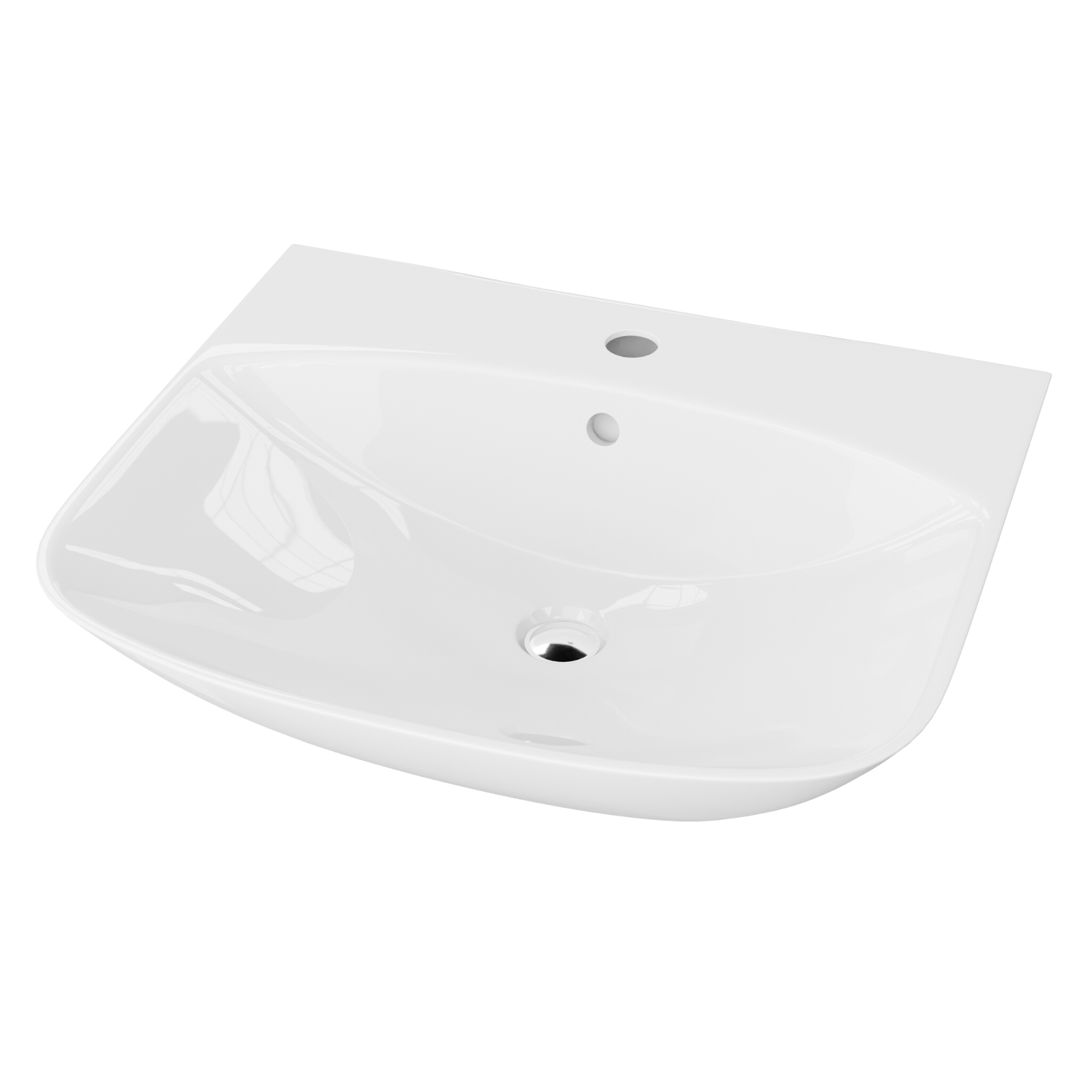 Lavabo mural demi-rond Dore 560 avec trop-plein