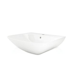 Lavabo mural demi-rond Dore 560 avec trop-plein - Image supplémentaire