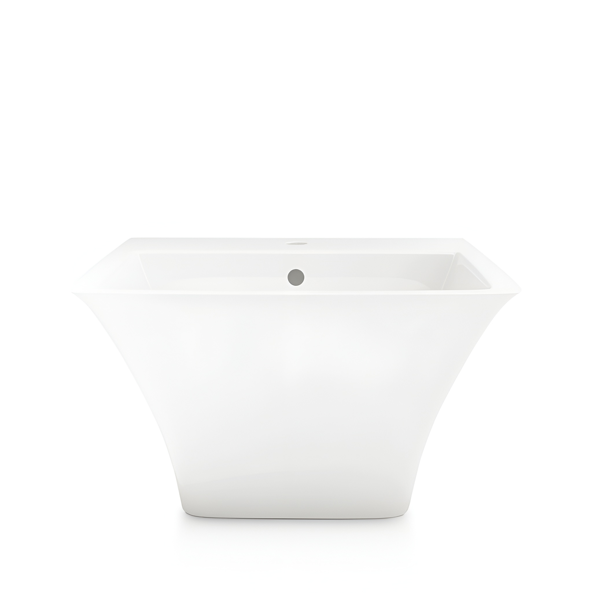 Lavabo Ribera en céramique blanche avec perçage pour robinetterie