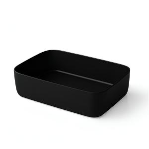 Vasque à poser ALEGRANZA BLACK en noir mat – rectangulaire - Image supplémentaire