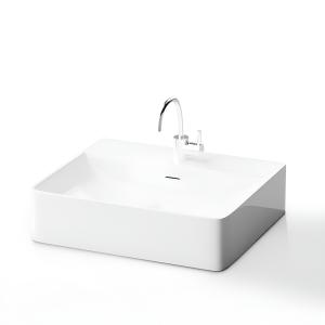 Vasque à poser Altaya – rectangulaire avec bord fin - Image supplémentaire