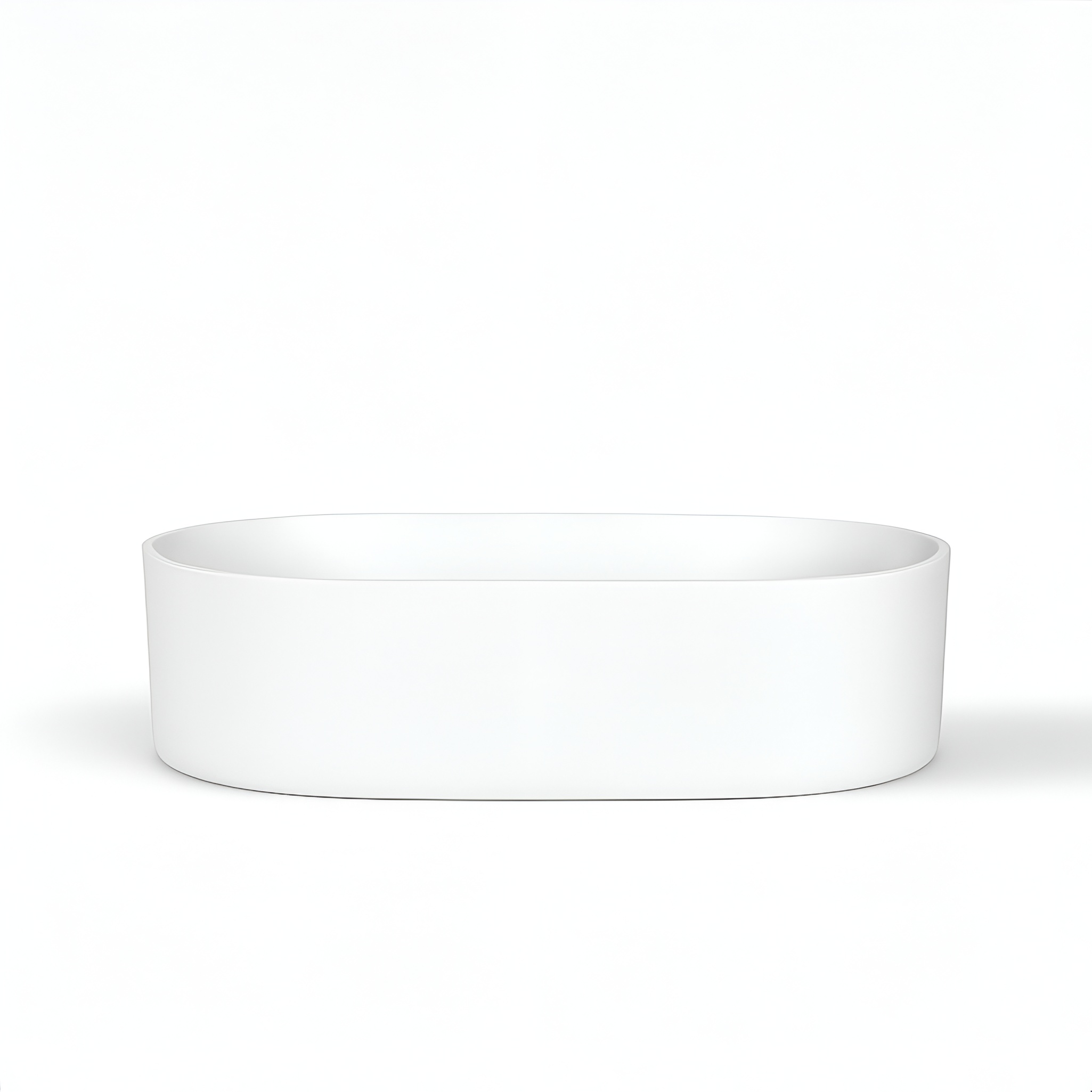 Vasque à poser ALTO blanc brillant, sans trou de robinetterie