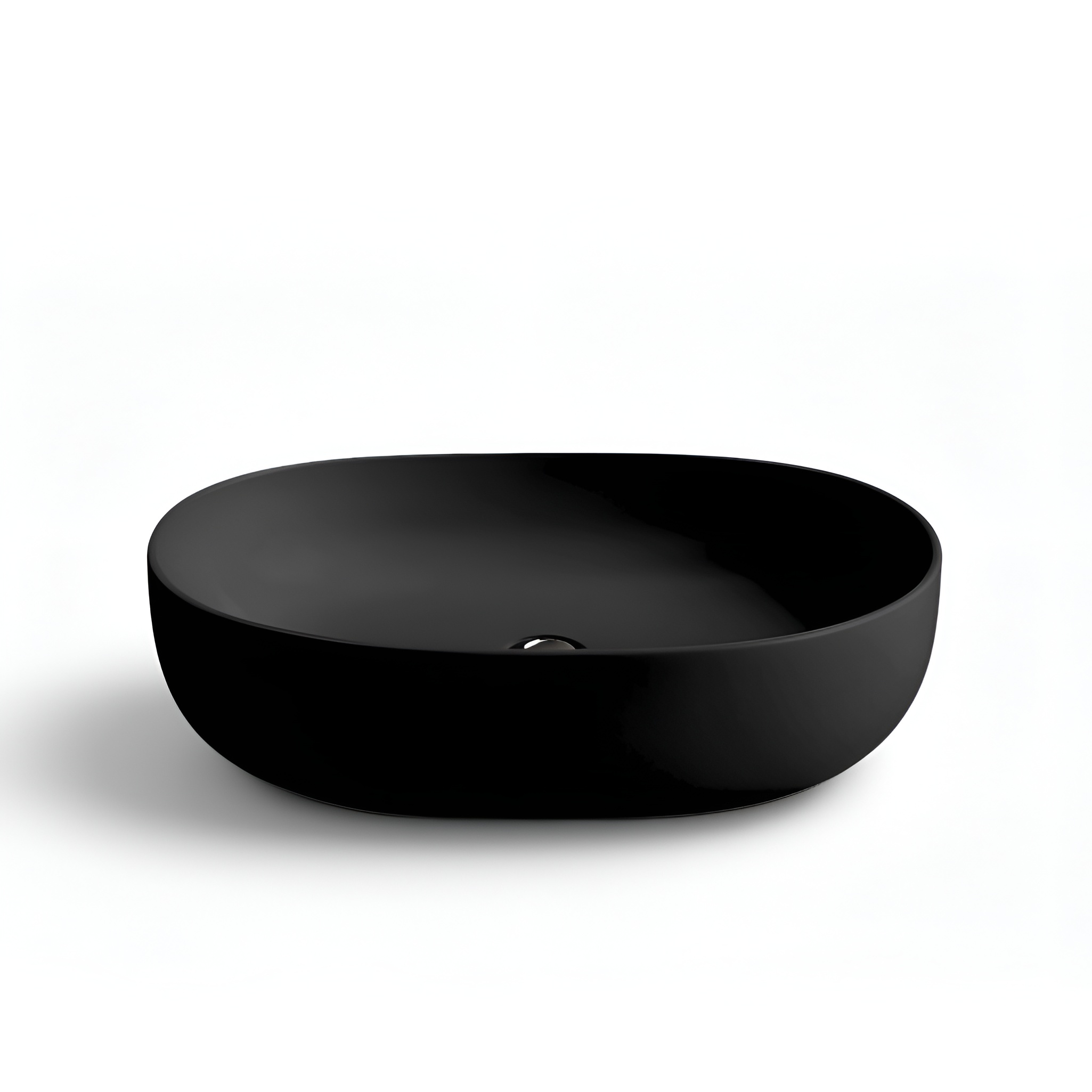 Vasque à poser BLAS BLACK en céramique noir mat
